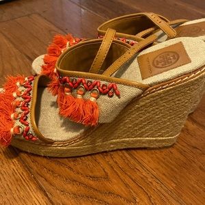 Gorgeous Tory, Burch sandals, size 10 1/2